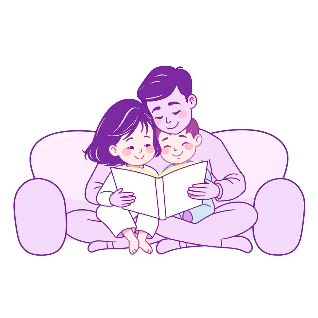 Parent reading with child